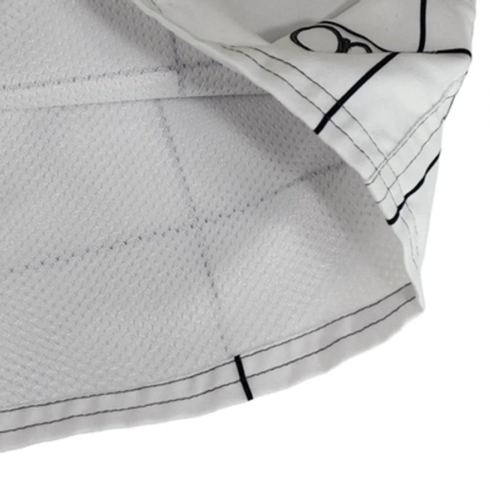 OP Ocean Pacific Board Short L 36-38 Men‎ Windowpane Plaid White Yellow Ombre